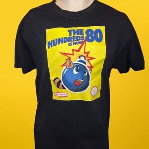 Vintage Rare Super Mario 3 Hundreds Bomb Graphic T Shirt Size Large #116